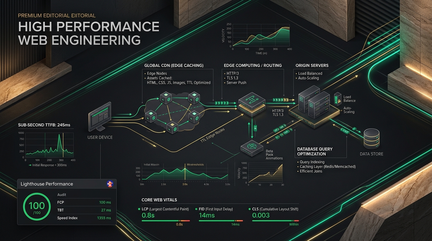 Engineering High-Performance Web Applications: From Sub-Second TTFB to 100/100 Core Web Vitals