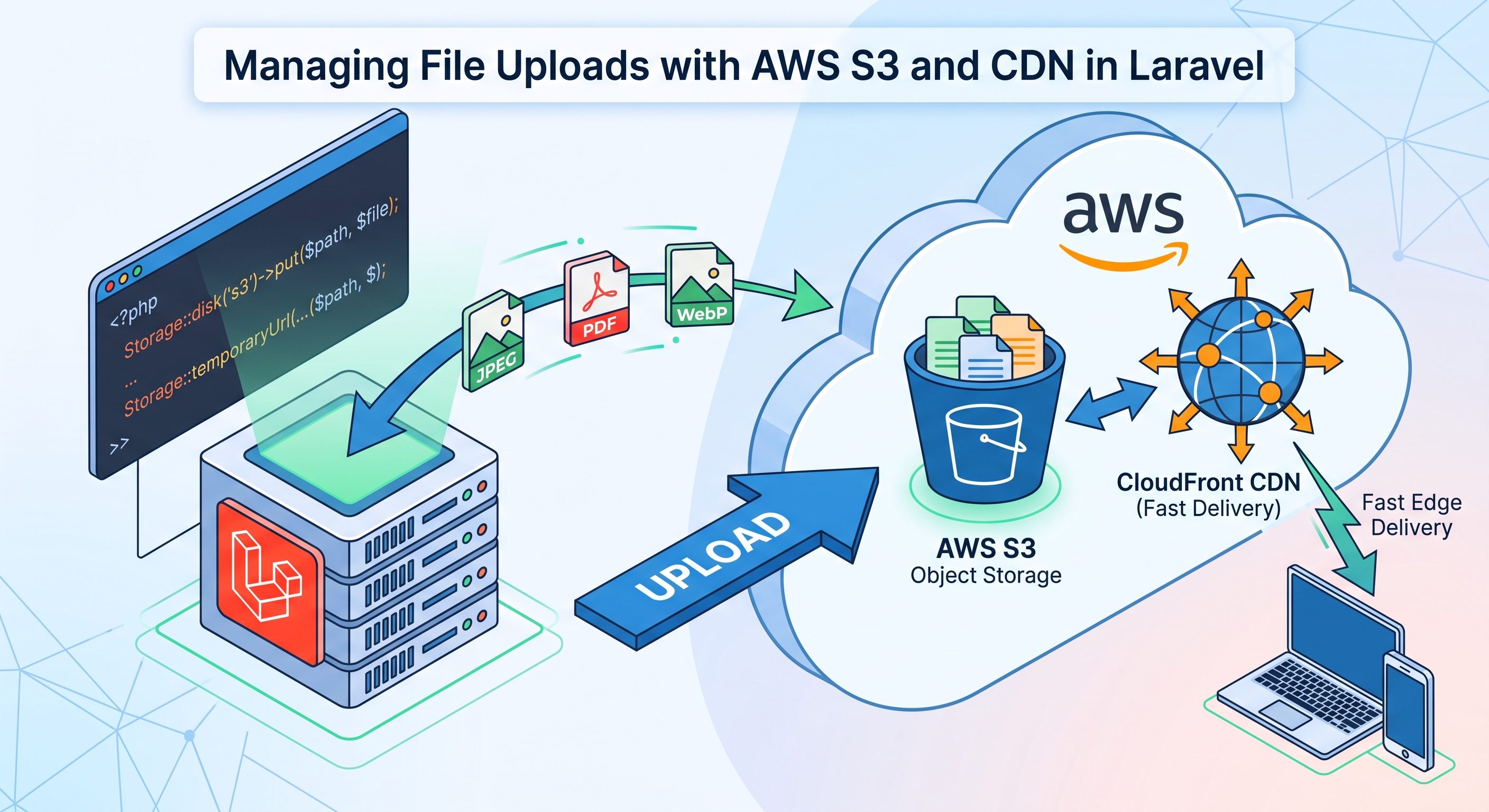 Managing File Uploads with AWS S3 and CDN in Laravel