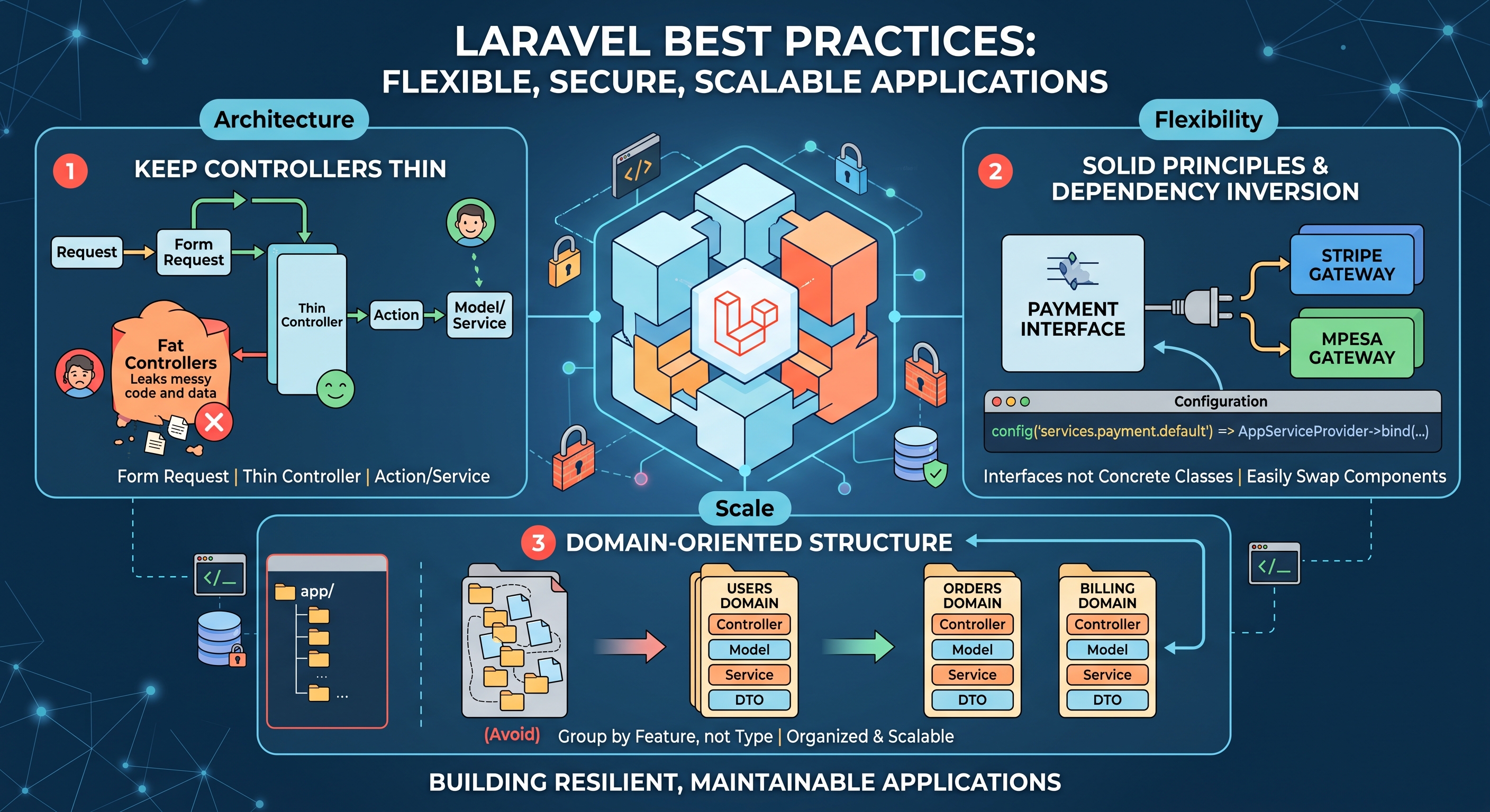 Laravel Best Practices: Building Flexible, Secure, and Scalable Applications